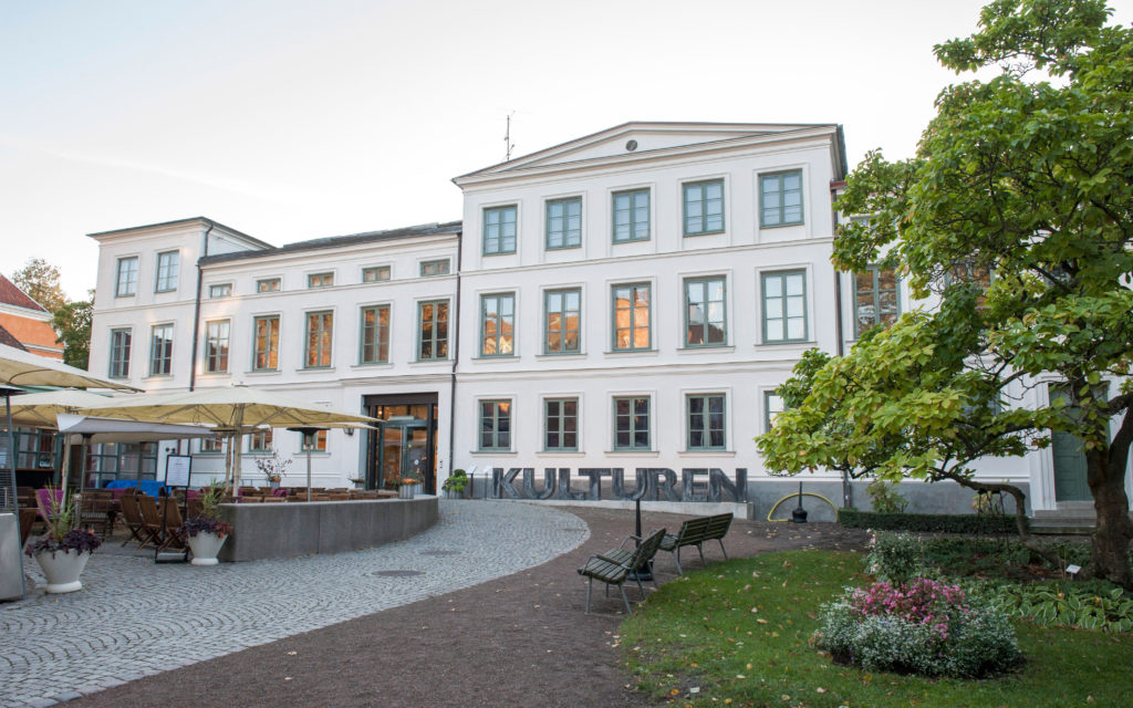 The entrance to Kulturen in Lund goes through "The White House". It was built as a dwelling house for two families in 1855.